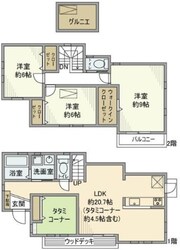 南大谷戸建の物件間取画像